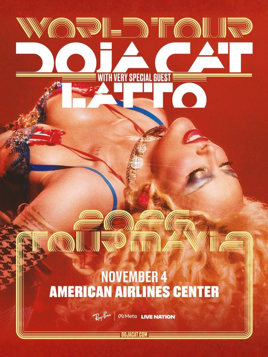 AACenter's tweet photo. 1️⃣ MONTH AWAY FROM DOJA CAT‼️ Tour Ma Vie World Tour with Doja &amp; LATTO comes to AAC on November 4! 🔜 Don't wait - lock in your seats today 💋 
🎫: https://t.co/5XdrHvnVDH https://t.co/QJIr9SUTHt