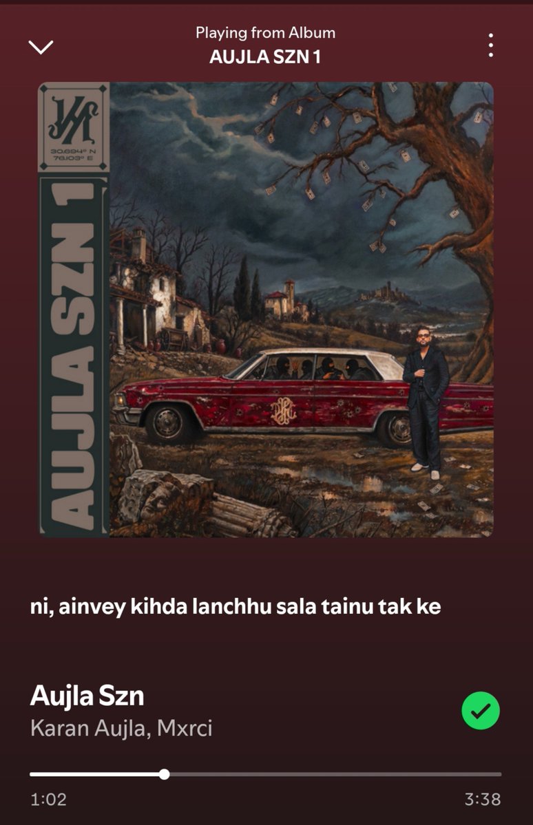 Vaanarsena9's tweet photo. NO ARTIST IS BIGGER THAN KARAN AUJLA 🔥 https://t.co/mWmt64Fyy6