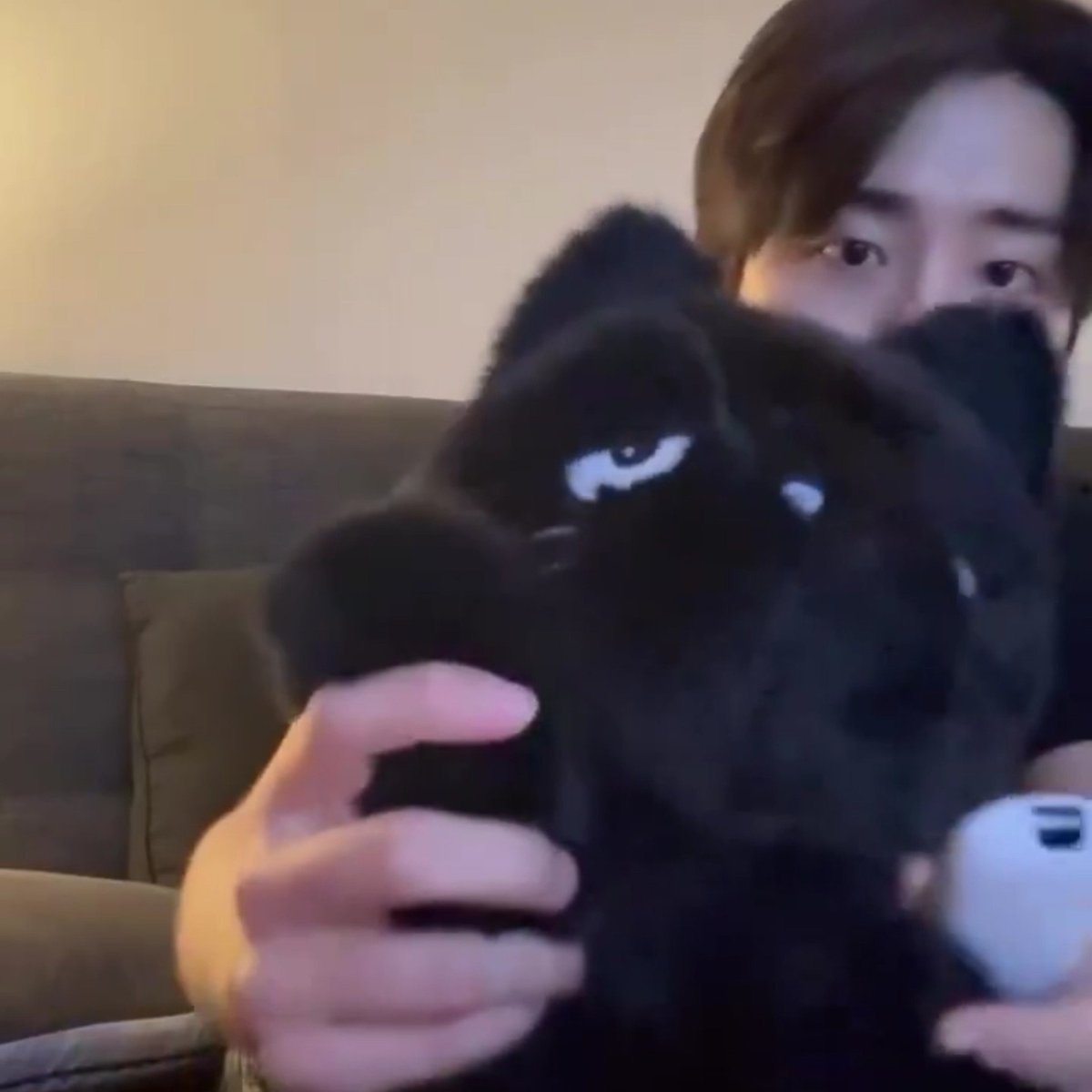 pointline_plane's tweet photo. 남친 닮은 인형 데리고 있는거 뭔가 웃기다 https://t.co/gz0zxK8bWM
