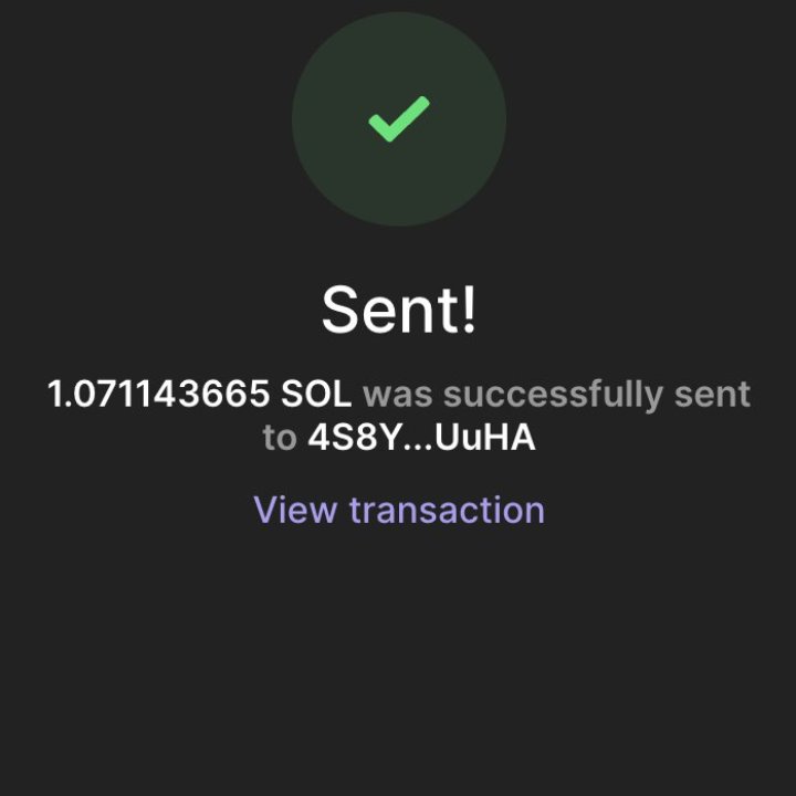 Moosaswrld's tweet photo. 1 Sol sent, still checking CS.

My next call are for those who are willing to ride to millions with me. https://t.co/Ymy6bEFJTW
