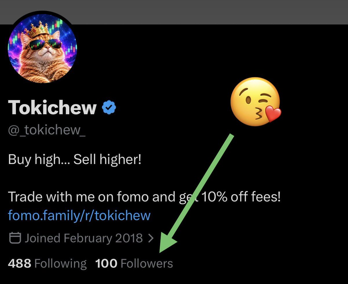 _tokichew_'s tweet photo. Thank you for 100 followers! Even if only 9 of you are real humans. #100followers https://t.co/oA7xWWSLMT