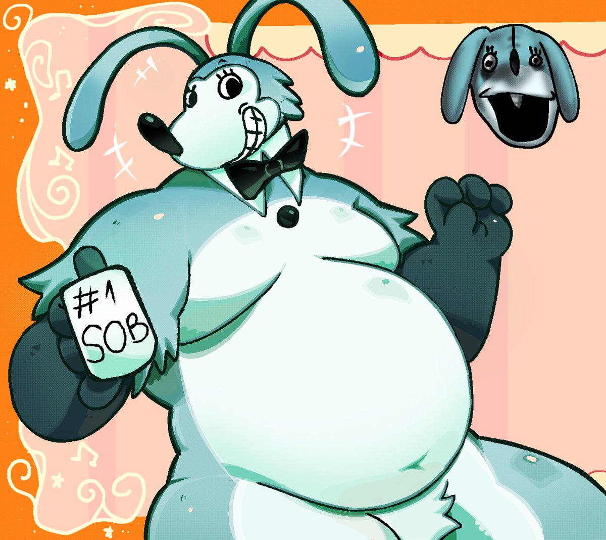 chubbiez_'s tweet photo. Bon the hare: fatty halloween 

#furry #furryart https://t.co/x4M5xIExly