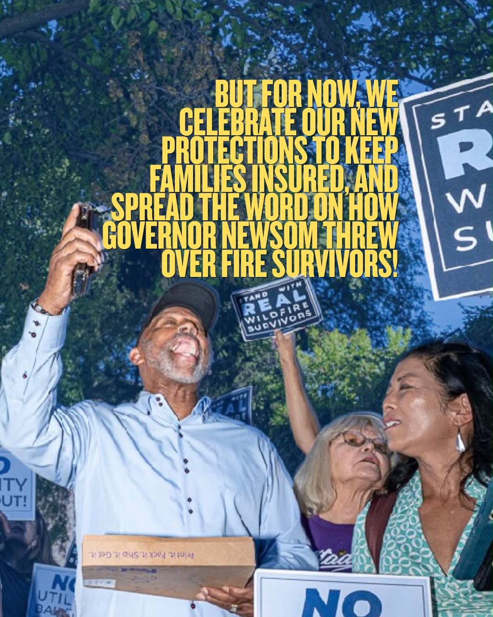 ConsumerWD's tweet photo. How Gavin Newsom’s Petty Politics Burned Wildfire Survivors

SB 877 and 878 passed the legislature with bipartisan support and no opposition. So why the vetoes @CAgovernor?

 https://t.co/4cG5nUMjG0 https://t.co/eiqpj5NXAc