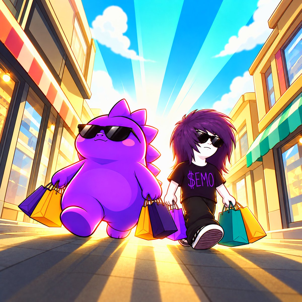 grimon_monad's tweet photo. Not a crossover you expected. A duo you won't forget 💜 https://t.co/13PikfZGng