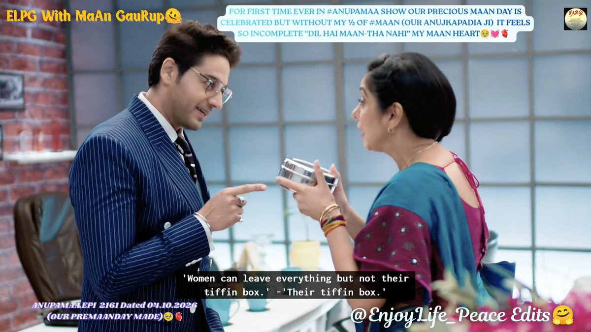 EnjoyLife_Peace's tweet photo. We Audnce eagerly awaited to hear Our AnmolRatans #MaAn 's FairyTale LoveStory frm Our #AnujkiAnu perspective!🤗Our #Anupama started narrating Our" #MaAn 's Unique Story"🫀right frm Initially How she felt abt her #AnujKapadia ,Every Destined #MaAn Mmnts with Emotion!🥹
#Anupamaa https://t.co/eQHk0jdLES