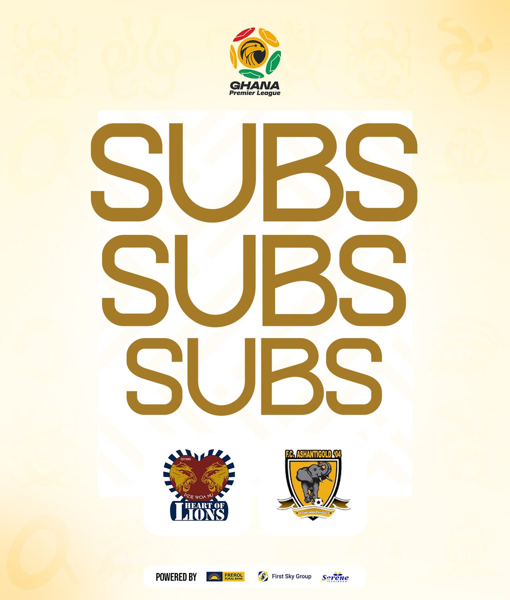 HeartOfLionsFc's tweet photo. ⏰️82" || 🔄 Substitution

↑🟢 Asenso, Owusu 
↓🔴 Oduro, Yakubu 

[𝐇𝐞𝐚𝐫𝐭 𝐨𝐟 𝐋𝐢𝐨𝐧𝐬 3️⃣-2️⃣ 𝐅𝐂 𝐀𝐬𝐡𝐚𝐧𝐭𝐢𝐆𝐨𝐥𝐝]
#DzieWoaNu #𝐇𝐨𝐥𝐅𝐜🦁🔴🔵 #GplWk5 #SereneInsurance #GhanaPremierLeague https://t.co/CDHm80EnGD
