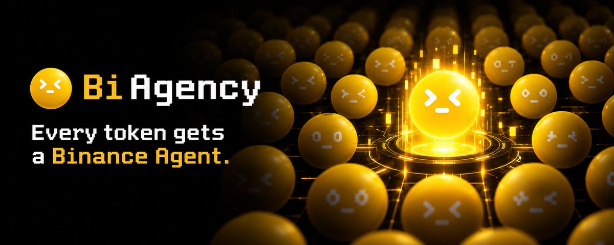 BiAgencyBSC's tweet photo. Most tokens on BSC are still just contracts, tickers and charts.

They can trade, but they don't really have an identity.

BiAgency starts from a different idea:
What if every token on BSC could have its own AI identity from the moment it launches?

Not a generic chatbot.
Not a random model.
A dedicated Binance Agent designed around that token.

BiAgency is building an Agent layer specifically for BSC.
Every token gets a Binance Agent.