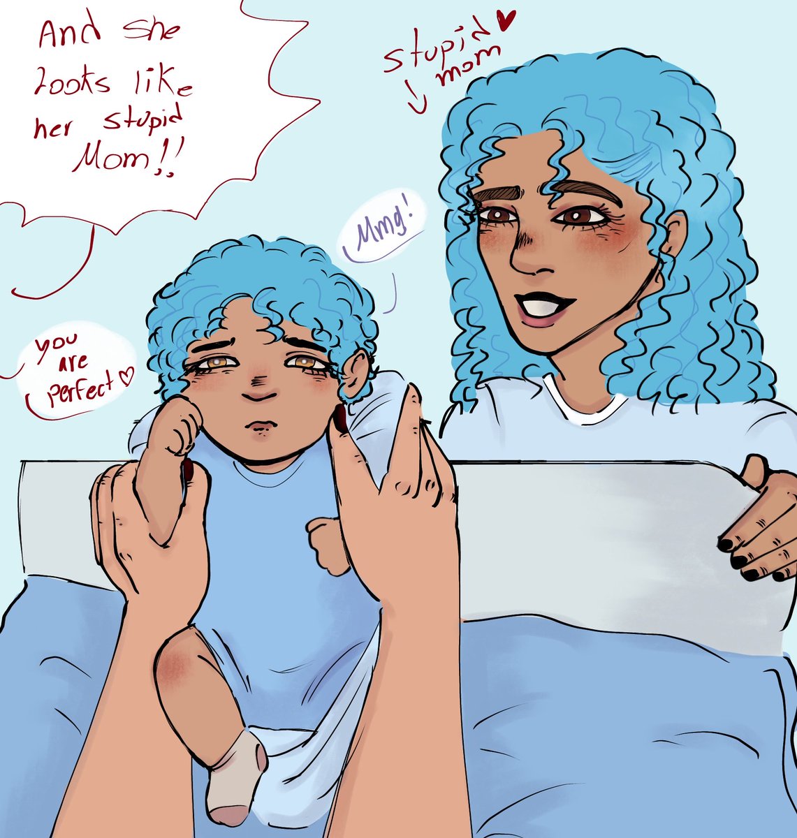 Alicentc1909's tweet photo. #glassheart 
Someone doesn't like looking like their mother. https://t.co/Zet80s0o5Q