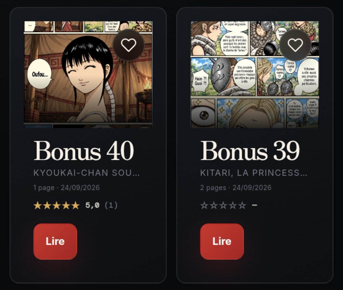ShinsekaiTeamOf's tweet photo. #kingdom Deux nouveaux chapitres Bonus disponible sur notre site 👇👉 [https://t.co/QG3shKWebB]
Titre Bonus 39 : KITARI, LA PRINCESSE DE MERA
Titre Bonus 40 : KYOUKAI-CHAN SOURIT

Bonne lecture - Shinsekai_Team https://t.co/AgJPD7J9No