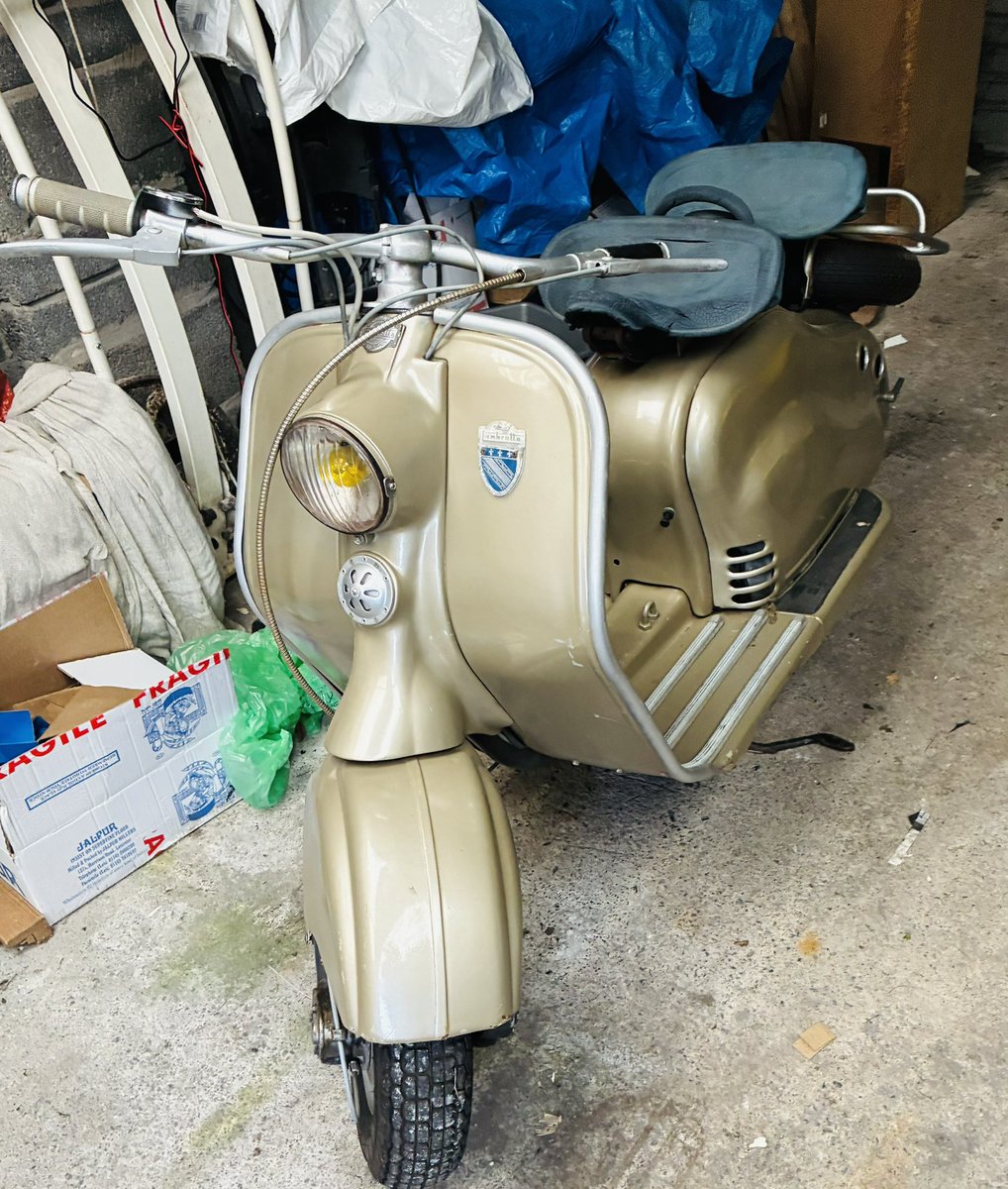mark1968sw's tweet photo. @luketaylorfc Here’s my 1955 LD Lambretta mate 
A real Italian classic https://t.co/LAD7ObdGES