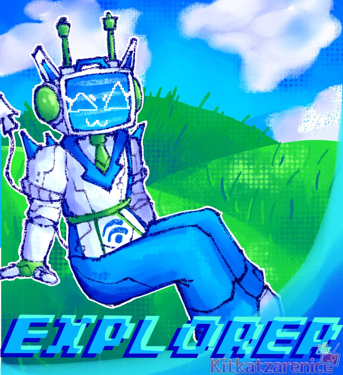 Kitkatzarenice's tweet photo. Digital Age #forsaken #veeronica #robloxart https://t.co/asCeVYEh2N
