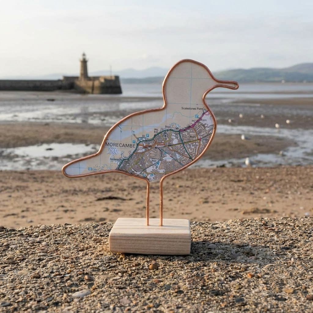 therestore71's tweet photo. Everyone just seems to love the #Morecambe copper wire birds. Just sold 2 more 🤍 Keith makes these in his retirement in between his travels 🤍 https://t.co/1SXKXRsrjP