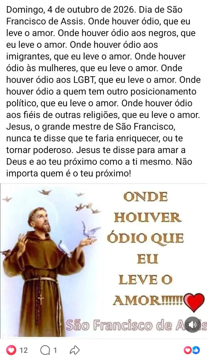 deboralula13's tweet photo. Salve, São Francisco de Assis: https://t.co/GNoTaeOhPu
