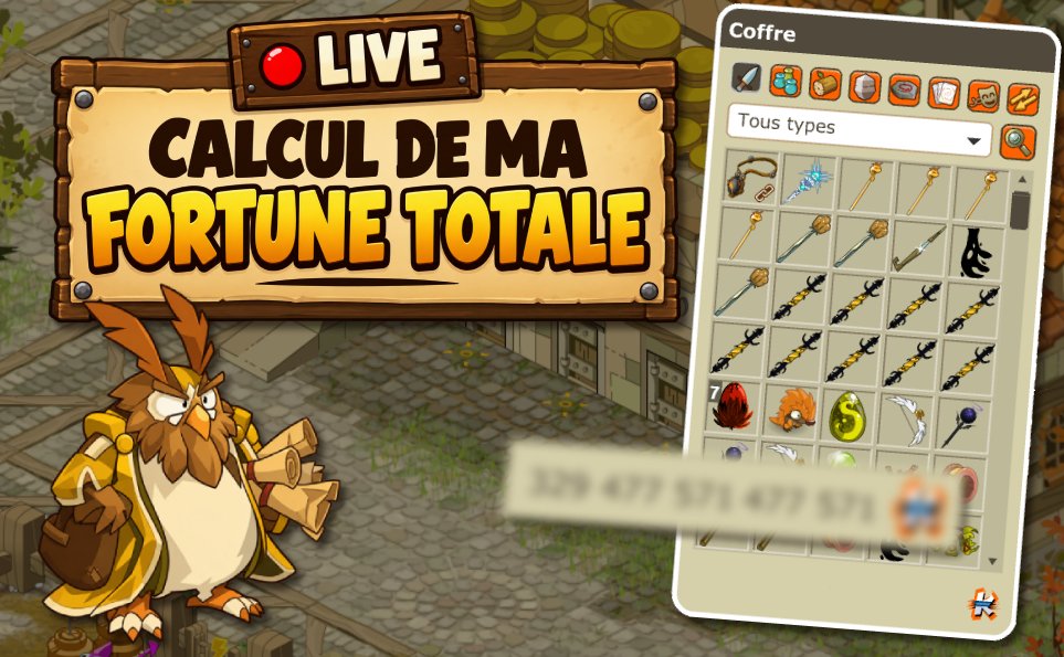 ProTeamOpti's tweet photo. 🎬Ce lundi, 20H : le tant attendu calcul commencera, et je dis bien "commencera" puisque ça ne prendra pas qu'une soirée😆

🎯Objectif : Calculer la valeur d'ABSOLUMENT TOUT ce que j'ai sur mes comptes (Maison, ressources, items, runes, familiers, Dofus, exos, Kamas cash etc..) https://t.co/isr90KItXn