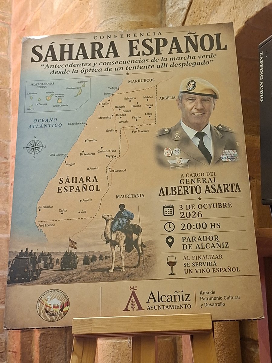 DavidArranzVox's tweet photo. @AlbertoAsarta @vox_es @rochela_aroha @VoxHuesca @VoxTeruel @VoxZaragoza @VOXZGZCapital @aragonvox se repite la Historia y la amenaza con la invasión de #Ceuta.
Muy interesante, con anécdotas, datos nuevos y planteándonos dudas y reflexiones.
Organizada y presentada por Carlos Andreu, diputado @aragonvox y concejal de Alcañiz.
Conocer nuestra Historia para no repetirla.💪🏻🇪🇸⚔️ https://t.co/Qw4GlGUuxy