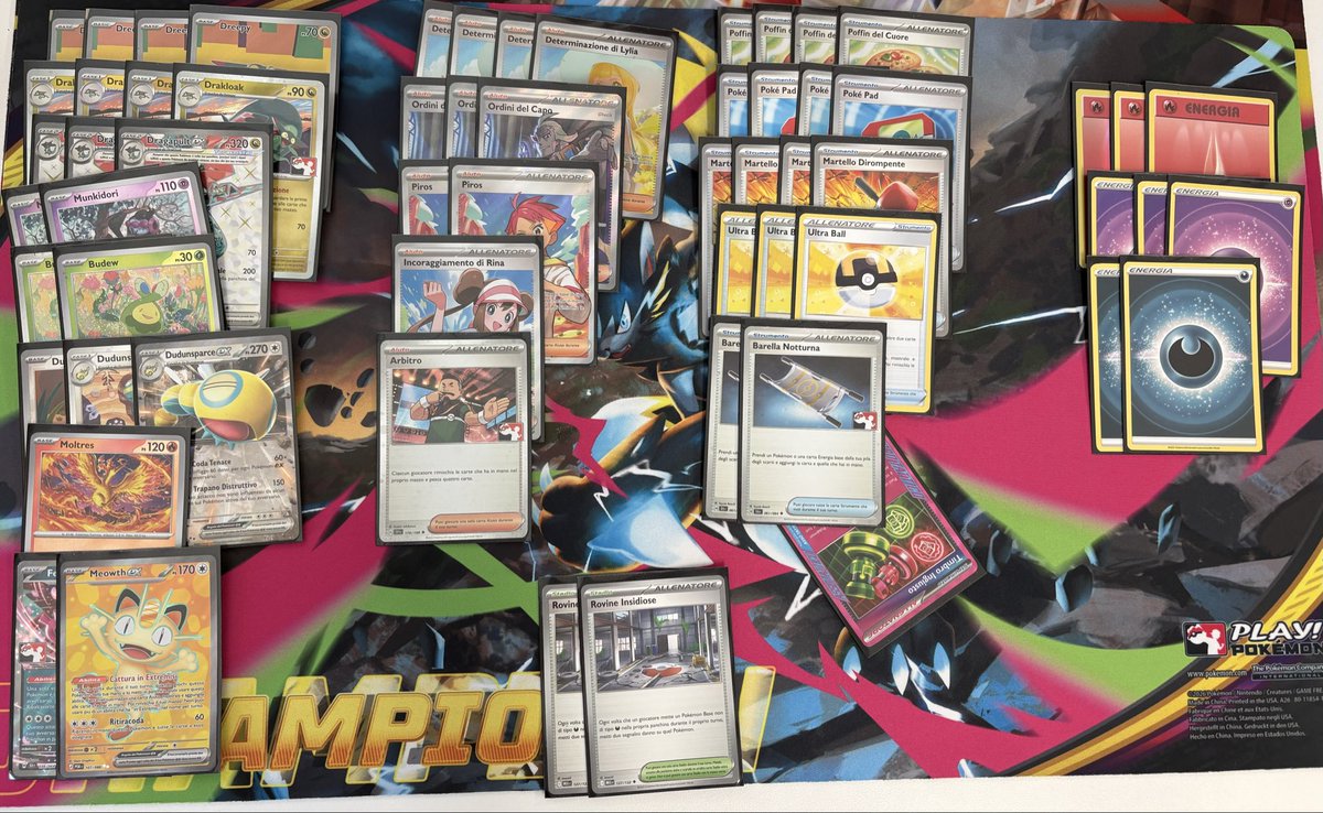 CandyGarde's tweet photo. I won my first Cup of the season with Dragapult-Hammers; I started the tournament 0-0-2 but then went on to win. 
Btw Moltres can be swapped out for a Red Card. https://t.co/FEGd8MvnJA