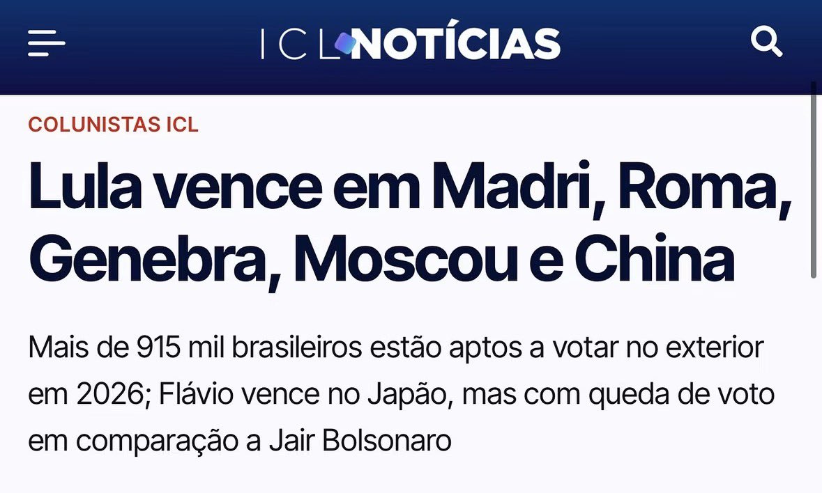 RomuloBDias's tweet photo. 🚨ATENÇÃO | Lula está vencendo MUNDO AFORA as eleições ⭐️ https://t.co/uSGNJvZTcX