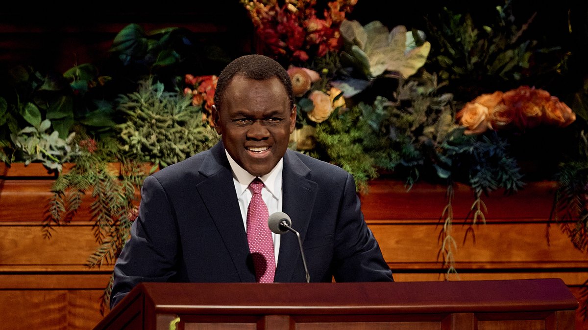 Ch_JesusChrist's tweet photo. "We do not need to perfect ourselves to come to Christ. We come to Christ to be perfected."  

—Elder Edward Dube   
#GeneralConference 

https://t.co/W7i6vQB7Tz https://t.co/VD5R2hgKUy