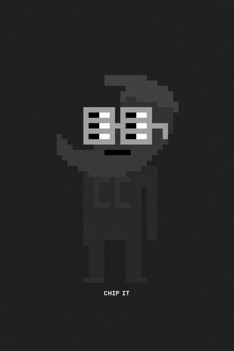 DarkKryptoKat's tweet photo. You hold a #DarkNOUN ? Chip it. 

Dead pixels don't compound. 

2× sits on the ones who move. 

Sit and you fade with the book. https://t.co/4sCblu2qZv