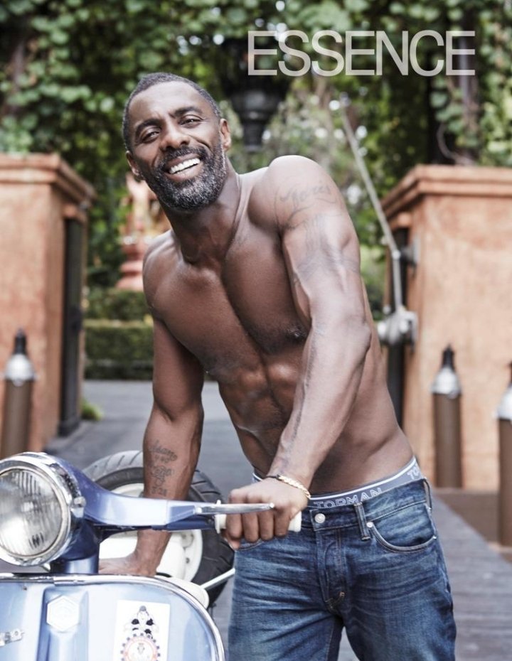 OmoAluko11's tweet photo. Idris Elba proves that a pair of jeans and no shirt is enough for a photoshoot. https://t.co/7iHeiAJHwo