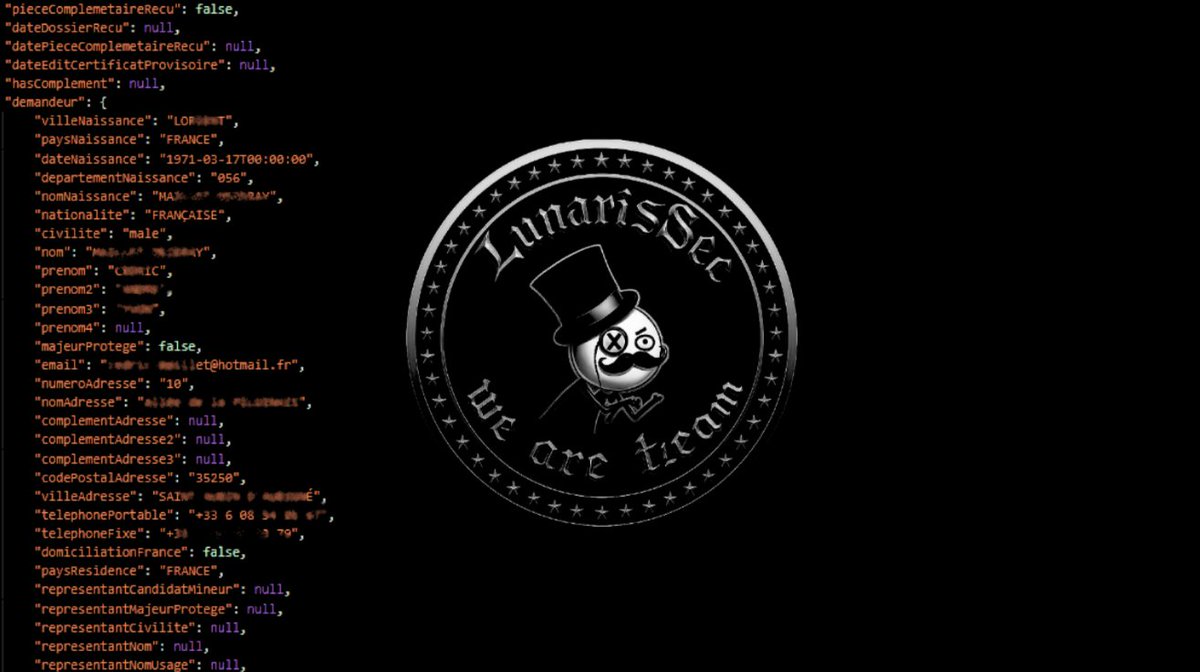 cyb_r21643's tweet photo. Hello https://t.co/POxNN4EYNJ, we are #LunarisSec 

Approximately 165,000 lines
By CybΞr, @LNS_zak , @pwn2dd , Jacky Plastroie, 0xDzz

#Algeria #OFB #France  #databreach https://t.co/Q60KK2svqK