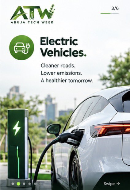 Abujatechweek_'s tweet photo. What does the future of movement look like?
-Electric vehicles
-Intelligent transport
-Connected infrastructure
-Cleaner energy
-AI & data-driven cities
The future isn't coming.

We're building it.

Let's talk about it in Abuja.

📅 24–26 November 2026
📍 Abuja Velodrome

#AbujaTechWeek #ATDEW2026 #SmartMobility