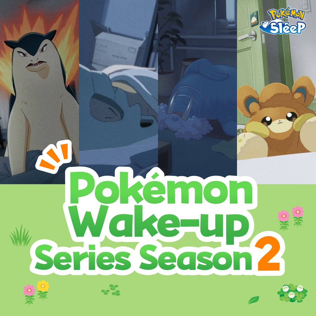PokemonSleep's tweet photo. #PokemonWakeUp Series SEASON 2 compilation episode ⏰✨

Thank you for watching all four episodes! I hope we were able to make your mornings a little more enjoyable ☺️

See you next time ✨

#PokemonSleep https://t.co/EtBzQ0RLaA