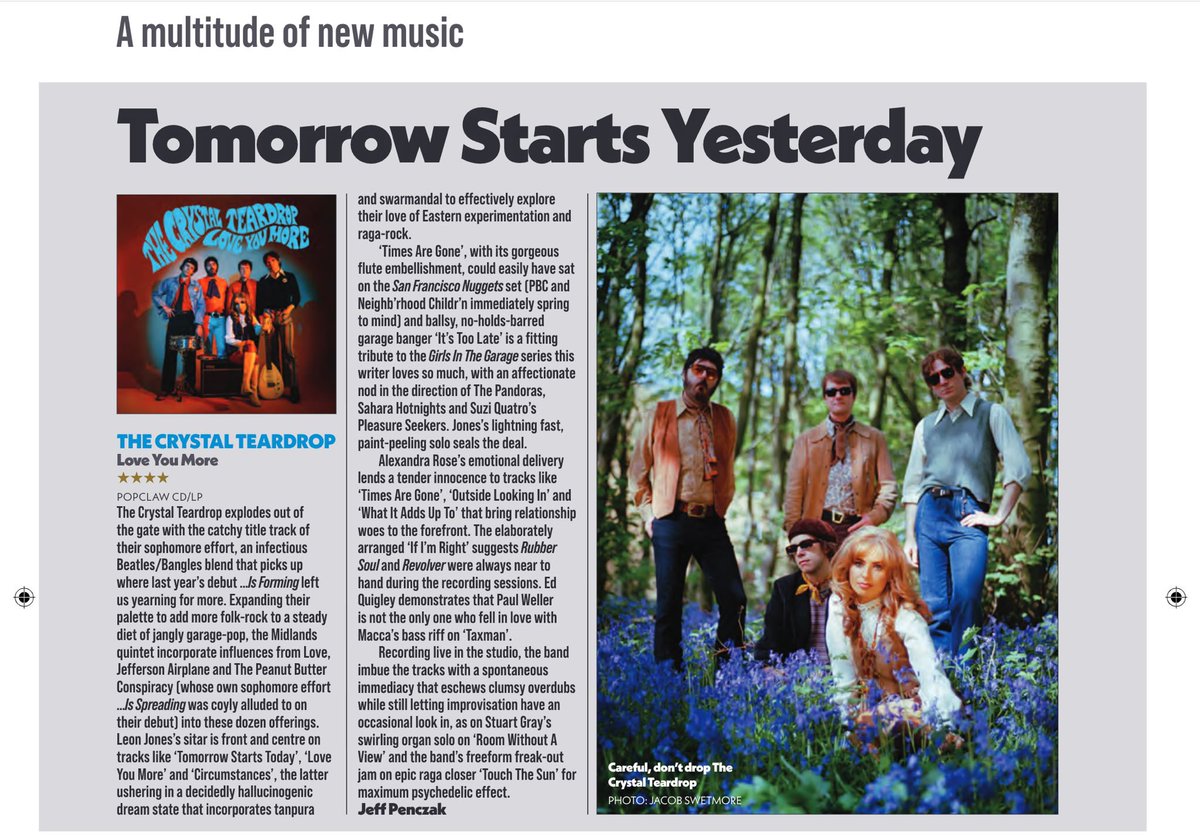 thecrystalteary's tweet photo. Thanks to Shindig mag for the cracking review in this months issue! https://t.co/9VJtIIMdNH