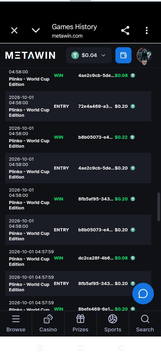 HitCongrats's tweet photo. Deposited and played for 3+ hours this week, mostly Plinko, hoping for a big win… but luck wasn’t on my side and I lost quite a lot. 😔 Hoping I’ll finally be picked this time. 🙏 A win would mean so much and help me turn things around. ❤️

Username: airdrop_wtf https://t.co/T5WBtw4Zh6