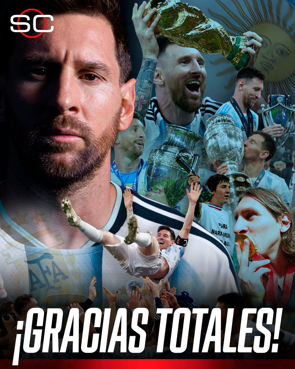 SC_ESPN's tweet photo. 🥹🇦🇷 ¡LLEGÓ EL DÍA! ¡LLEGÓ LA DESPEDIDA DE LIONEL ANDRÉS MESSI CUCCITTINI DE LA SELECCIÓN ARGENTINA! ❤️🐐 https://t.co/iDmB3O5JzH