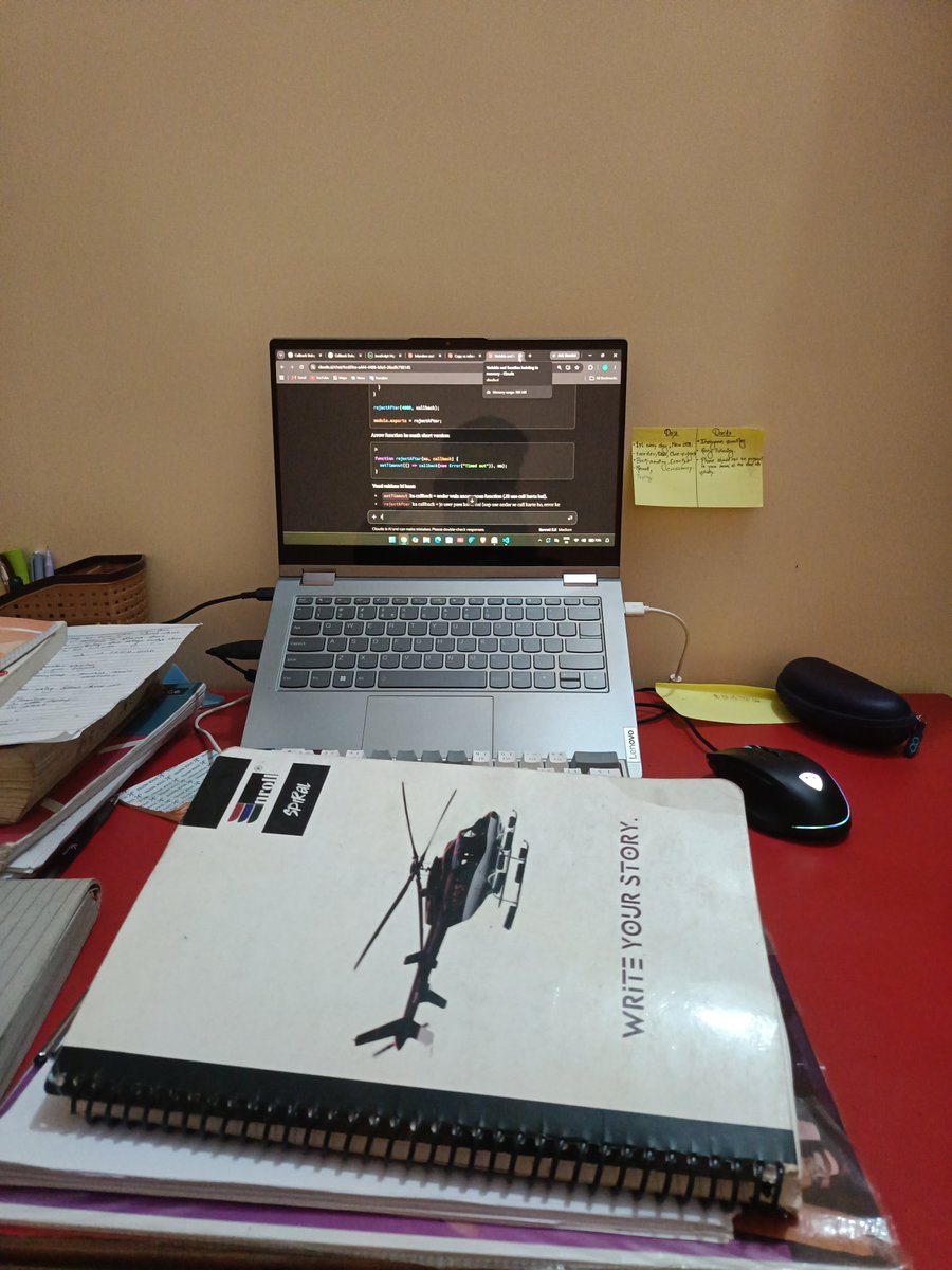 shivankit7557's tweet photo. Day-9

Done with 2 questions in Week-3.
Learned about -
 Hoisting in javascript.
 Clouser.
 Scope.
 Phase of code execution and      Execution context

Notes will updated soon . Code updated in the Github.

No video for today.Bcz phone is heating due to hotspot.

#100daysofcode https://t.co/CRsZLYJs9N