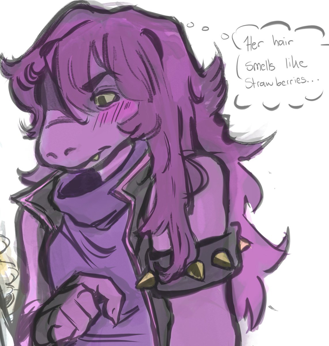 Cartofpaint's tweet photo. #deltarunefanartㅤㅤㅤㅤ #suselle #deltarune 
Little doodle of them idk if im gonna finish but omg they are so freaking cute im losing my mind https://t.co/hZwfeRJeDs