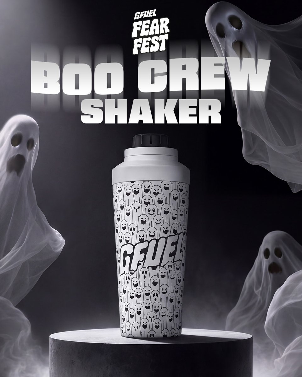 GFuelEnergy's tweet photo. L + RT + Comment for a chance to secure one of our BOO CREW SHAKERS. 👻 

🎃Shop the shaker: https://t.co/KSFgtebcqM https://t.co/NLpEeRfbCo