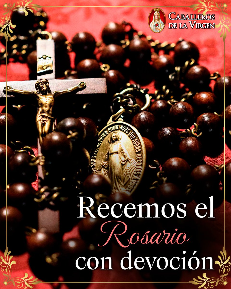 Cab_Virgen's tweet photo. Domingo de octubre, mes del Rosario. 🌹 Rezarlo en familia cambia algo: deja de ser una oración personal y se vuelve un acuerdo de la casa. https://t.co/84K8j1vZWT
