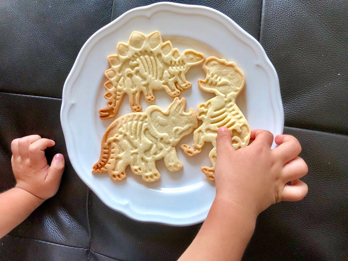 PaytonInglhx's tweet photo. Hoy hicimos galletas con formas de dinosaurio! Riones y risas, eso es lo que hace el día especial https://t.co/YlIFCKZBSU