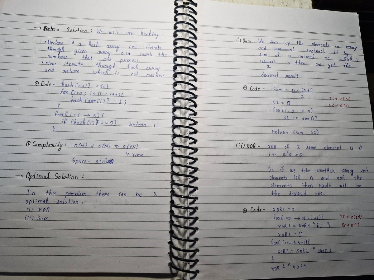 Shaurya9935's tweet photo. Day 5/???

→ Solved 7 questions
→ Lots of dry runs, mistakes &amp; messy notes
→ Figured out patterns instead of just memorising solutions

Tomorrow: turning today’s mess into proper revision notes.

Learning isn’t supposed to look clean.

#DSA #BuildInPublic #WinterArc https://t.co/vpFGIxLdll