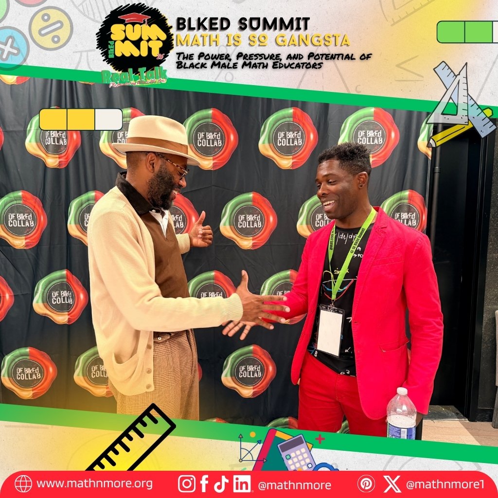 MathNMore1's tweet photo. RECAP 🎤🔥 #BLKEDSummit2026 was a VIBE! Dr. @Roblesz connected with Dr. Chris Emdin and found our stories and visions closely aligned. 🙌🏾

Thank you, BLKED, for giving us the space to share, connect, and build!

#MathNMore #MathIsSoGangsta https://t.co/ae7652cv0V