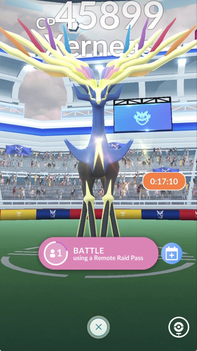 KatherineGV's tweet photo. Xerneas raid anyone? Add me: 310165385404 #pokemongo #pokemongoraid #pokemon https://t.co/azHEZ0GkJV