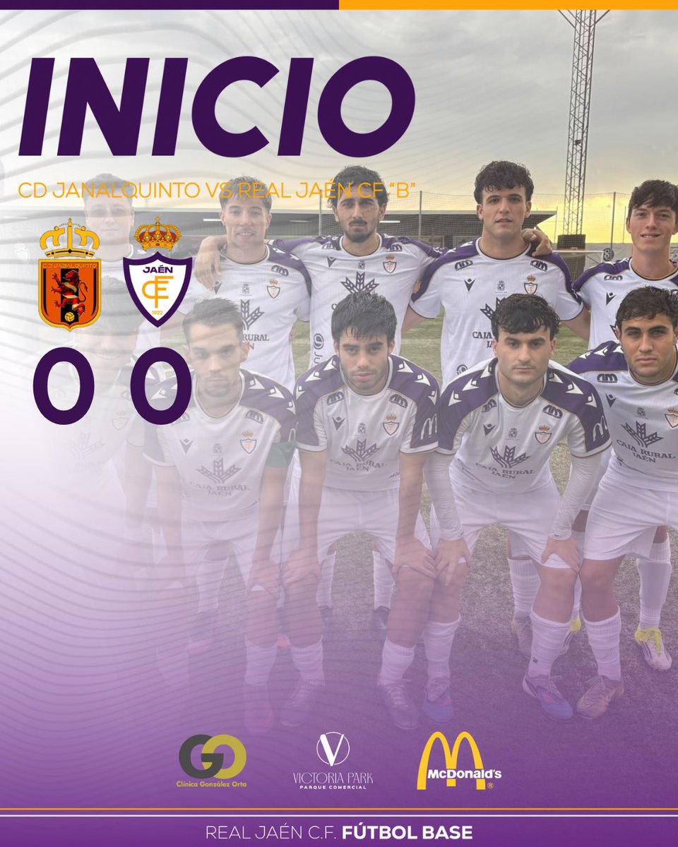 RealJaenCF_base's tweet photo. ℹ️ 𝗥𝗘𝗔𝗟 𝗝𝗔𝗘𝗡 𝗖𝗙 “𝗕”

1' | ¡𝘊𝘰𝘮𝘪𝘦𝘯𝘻𝘢 𝘦𝘭 𝘱𝘢𝘳𝘵𝘪𝘥𝘰! 

¡Comienza el partido!

#realjaencfbase
#Jabalquintojaen https://t.co/G9nUQNDWz8