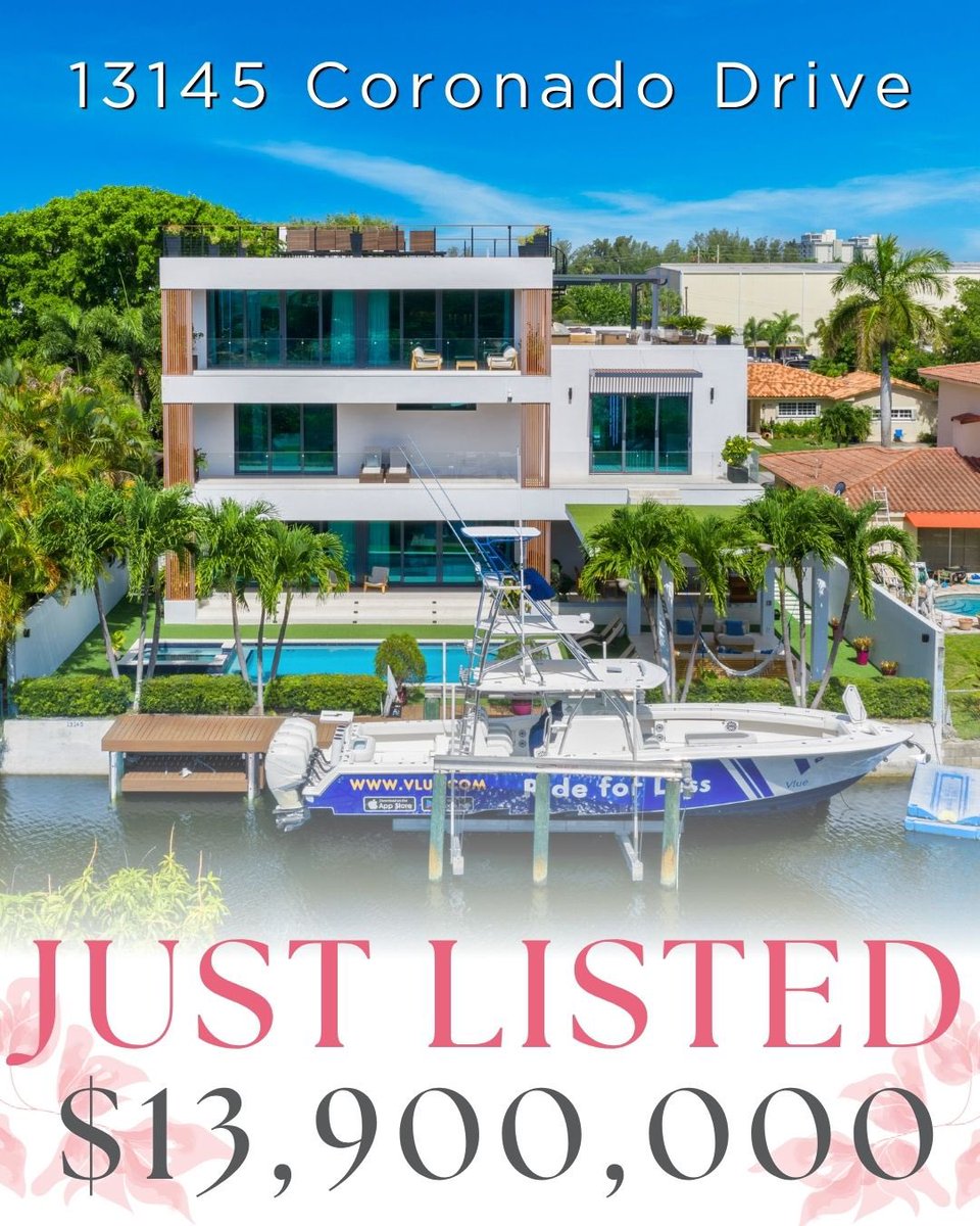 DoraPuig's tweet photo. 𝐈𝐍𝐓𝐑𝐎𝐃𝐔𝐂𝐈𝐍𝐆✨ 𝟏𝟑𝟏𝟒𝟓 𝐂𝐎𝐑𝐎𝐍𝐀𝐃𝐎 𝐃𝐑𝐈𝐕𝐄
SPECTACULAR CONTEMPORARY WATERFRONT RESIDENCE WITH THE LARGEST LIVING SPACE IN THE EXCLUSIVE GATED COMMUNITY OF KEYSTONE ISLANDS! ☀️
𝐎𝐟𝐟𝐞𝐫𝐞𝐝 𝐚𝐭 $𝟏𝟑,𝟗𝟎𝟎,𝟎𝟎𝟎 https://t.co/jwJbPYjezz