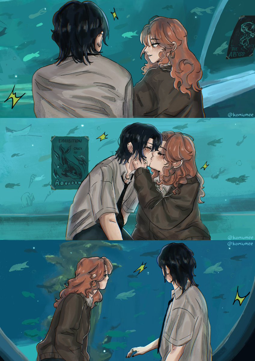komiumee's tweet photo. 『aquarium date 🪼』
__
I recently did a poll about Mitsuaya date ideas in my stories and the most frequently mentioned one was an aquarium date! So I really wanted to draw that one💚
__
/tags #theguyshewasinterestedinwasntaguyatall #greenyuri #mitsuaya #mitsukikoga #ayaoosawa https://t.co/KP3qsBTRQ7