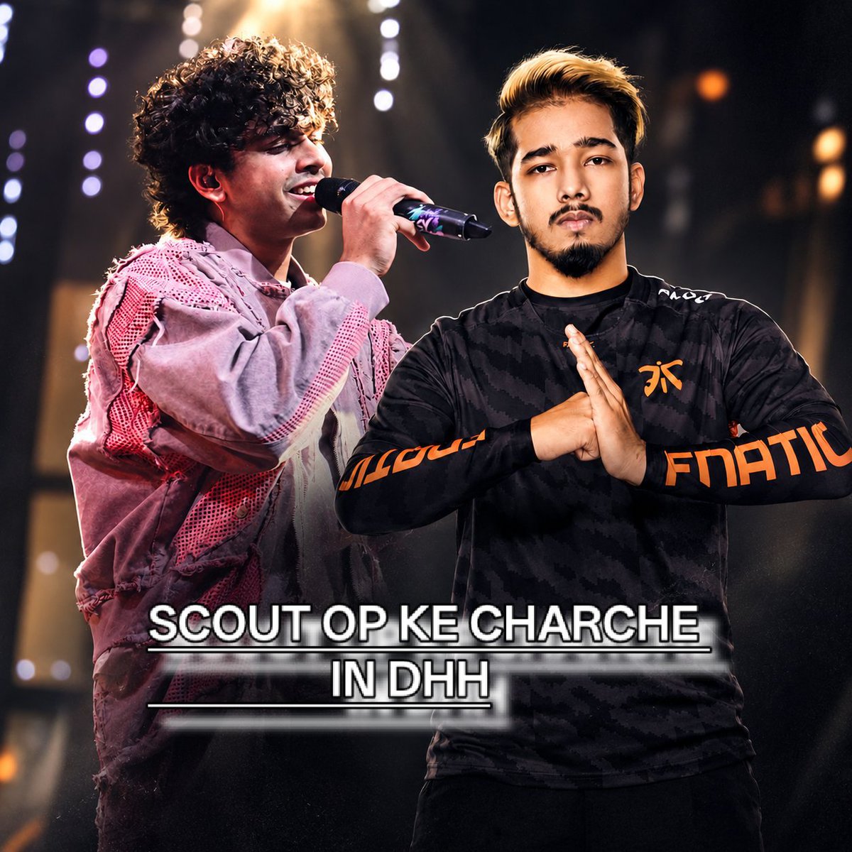 RDX__Afridi's tweet photo. TAGLINE REVEAL !! 

SCOUT OP KE CHARCHE IN DHH

Rappers are now using Scout’s name in their verses. 

This is beyond hype this is the kind of recognition you earn when your presence leaves a mark far beyond the Bigg Boss house. https://t.co/4D3XjXD1ju