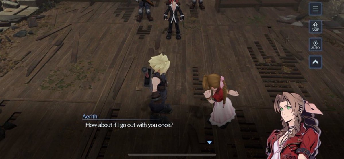 hu_manbee_ing's tweet photo. ec dying in a couple of days so here’s a reminder that cloud folds immediately when aerith asks him out https://t.co/R4m8FbSlPo