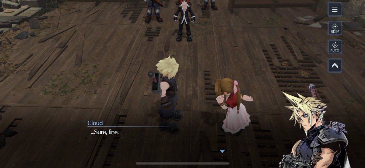 hu_manbee_ing's tweet photo. ec dying in a couple of days so here’s a reminder that cloud folds immediately when aerith asks him out https://t.co/R4m8FbSlPo