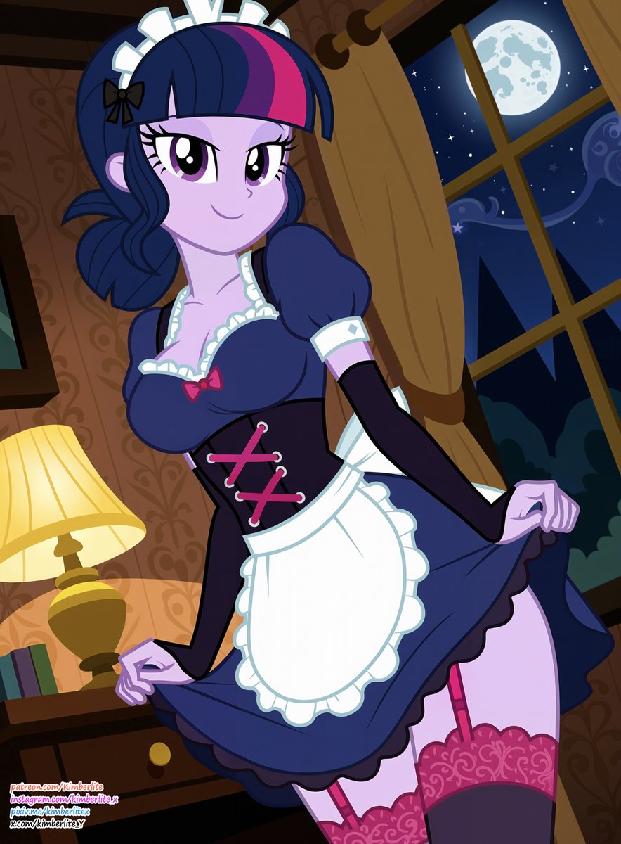 Kimberlite_y's tweet photo. Twilight Sparkle as a maid https://t.co/XALRRy5nId