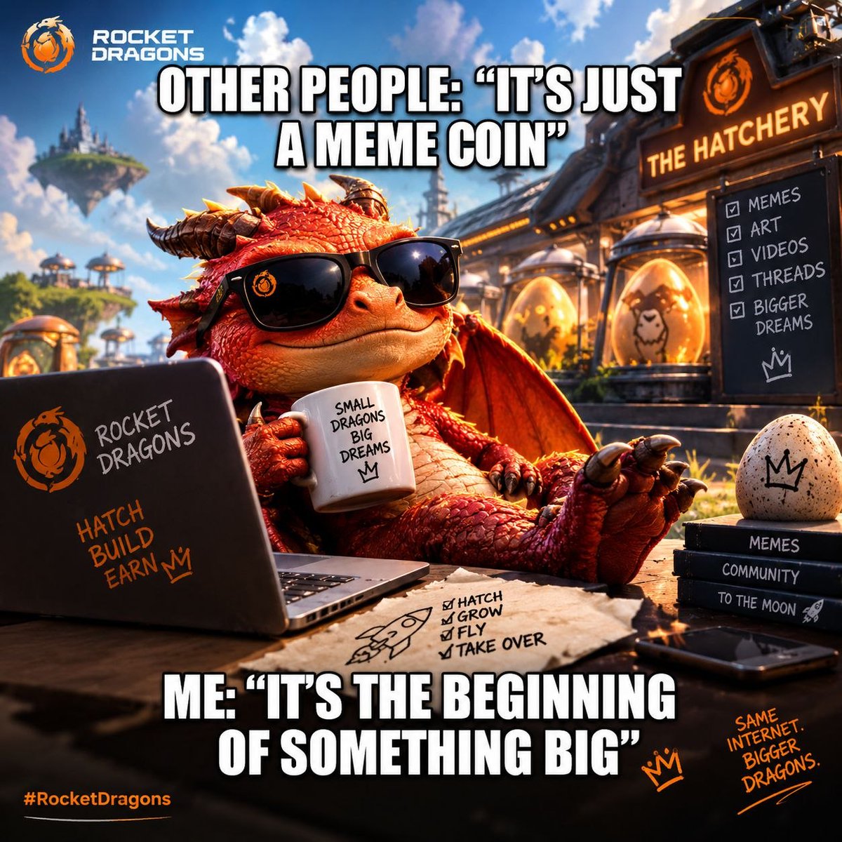 arthur200070838's tweet photo. @Pocket_Dragons_ Small dragons. Big dreams. 🐉🚀
The Hatchery is just getting started.

#RocketDragons https://t.co/pRjzigAcIk