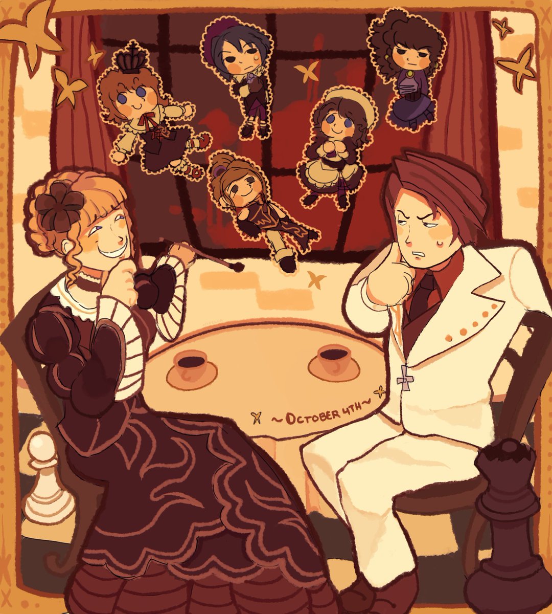 _nixelia's tweet photo. The Golden Witch's chessboard ♟️ #umineko #うみねこFA #whentheycry https://t.co/pRhHvJUs9H