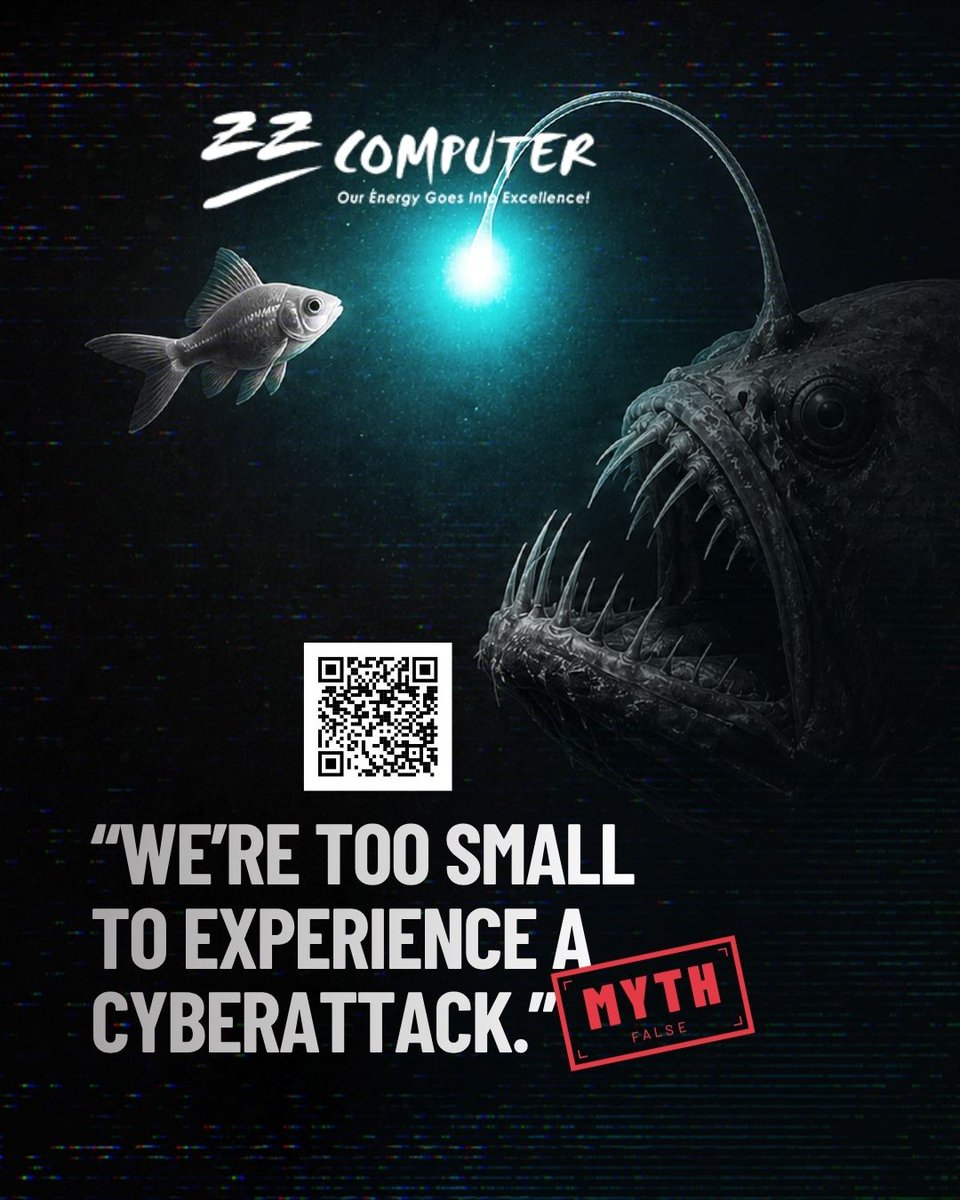 zzcomputer's tweet photo. Myth: “We're too small to experience a cyberattack.”

The reality? Size is exactly what makes small businesses attractive to cybercriminals. Limited defenses and the assumption of safety create a vulnerability that's easy to exploit.

https://t.co/B9xldaQWsc

#CyberAwareness https://t.co/cMszYwrgAp