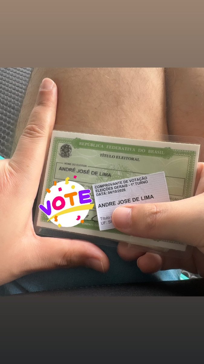 andrehsep's tweet photo. Votado https://t.co/C2ryzyESRL