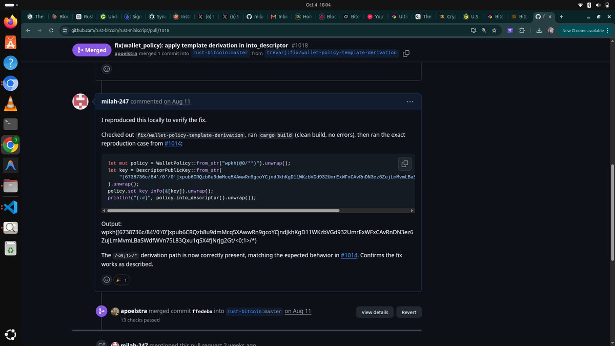 jemilah_shittu's tweet photo. It’s about understanding existing projects, communicating clearly, reviewing other people’s work, and learning how to collaborate.
From learning the technology to contributing to the ecosystem. 🚀
#TheBuidlGrid #RustForBitcoin https://t.co/pttYavACNx